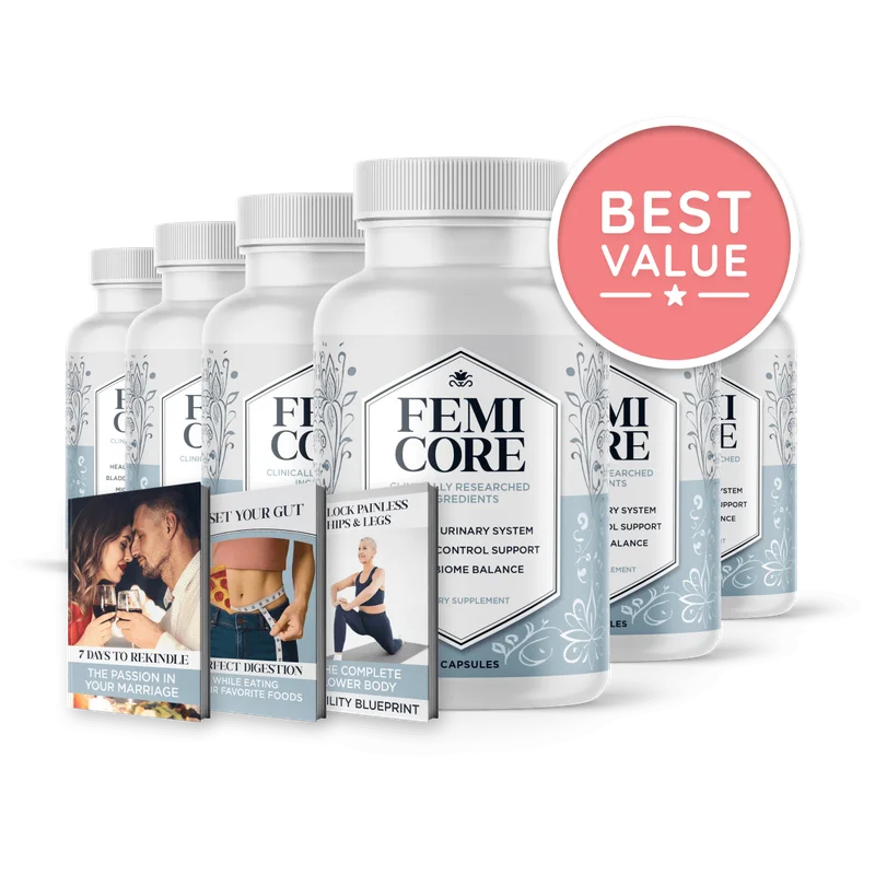 FemiCore Men's Wellness Supplement Bottle (6 Bottle / 180 Day Pack)